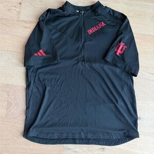 Adidas Indiana Hoosiers Black Athletic Shirt